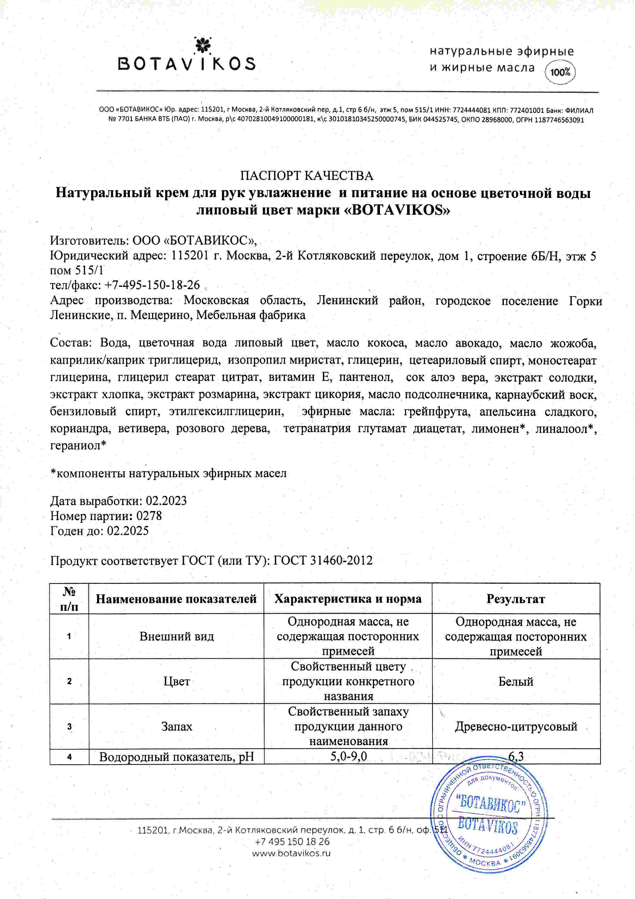 Паспорт №022023